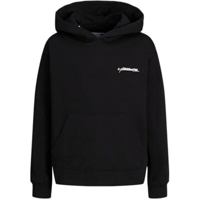 12267433-4627474 JACK&JONES JUNIOR JORGREENPOINT Back Sweat Hood JNR Bluza z kapturem, czarna/Dopasowanie: objętość, 128 dla dzieci, Kolor czarny, 128 12267433-4627474 JACK&JONES JUNIOR JORGREENPOINT Back Sweat Hood JNR Bluza z kapturem, czarna/Dopasowanie: objętość, 128 dla dzieci, Kolor czarny, 128