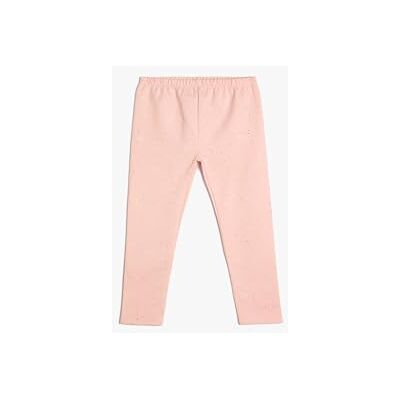 4WMG40015AK Koton Baybgirls Basic Gleamy Elastic Waistband Cotton Legginsy, różowy (274), 6-9 Miesi?ce 4WMG40015AK Koton Baybgirls Basic Gleamy Elastic Waistband Cotton Legginsy, różowy (274), 6-9 Miesi?ce