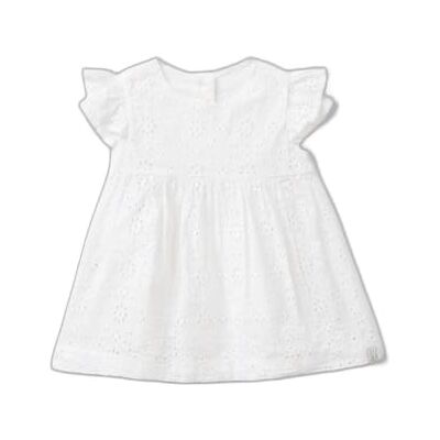 4SGZAV00J United Colors of Benetton Sukienka Bimba, Biały, 68 4SGZAV00J United Colors of Benetton Sukienka Bimba, Biały, 68