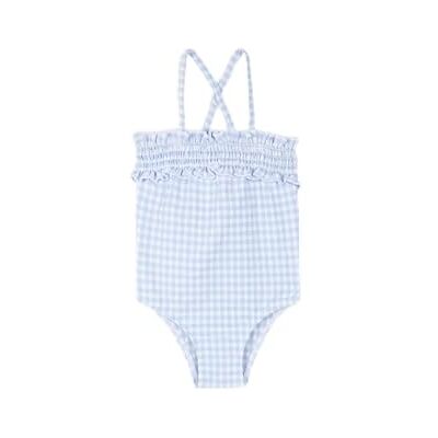 S27BBACA302AC Gocco Unisex Baby Traje De Baño Cuadro Vichy Azul kąpielówki, AZUL, 9 miesięcy S27BBACA302AC Gocco Unisex Baby Traje De Baño Cuadro Vichy Azul kąpielówki, AZUL, 9 miesięcy
