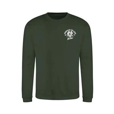 ACSCRW6 DARK GREEN 10ANS AMERICAN COLLEGE USA Bluza Sweter z nadrukiem Ciepłe ubrania Unisex Dzieci Chłopcy i Dziewczęta Casual Model ACSCRW6 Ciemny Zielony 10 Lat, zielony, 10 lat ACSCRW6 DARK GREEN 10ANS AMERICAN COLLEGE USA Bluza Sweter z nadrukiem Ciepłe ubrania Unisex Dzieci Chłopcy i Dziewczęta Casual Model ACSCRW6 Ciemny Zielony 10 Lat, zielony, 10 lat