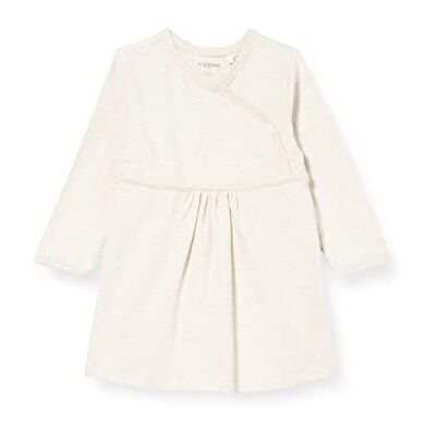 67364 Noppies Baby Dziewczęca sukienka dziecięca G Dress Ls Nevada, Ras1202 Oatmeal P611, 50 cm 67364 Noppies Baby Dziewczęca sukienka dziecięca G Dress Ls Nevada, Ras1202 Oatmeal P611, 50 cm