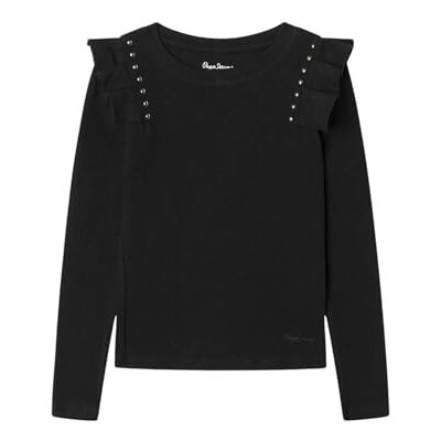 PG5031089994 Pepe Jeans Sweter dziewczęcy Tatiana, czarny (czarny), 4 lat PG5031089994 Pepe Jeans Sweter dziewczęcy Tatiana, czarny (czarny), 4 lat