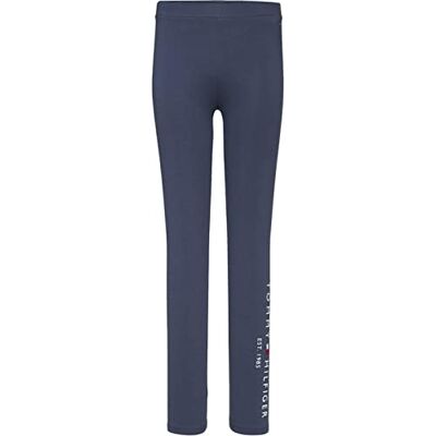 KG0KG06586 Tommy Hilfiger Niezbędne legginsy dziewczęce, Ciemna granatowa, 12 miesięcy KG0KG06586 Tommy Hilfiger Niezbędne legginsy dziewczęce, Ciemna granatowa, 12 miesięcy