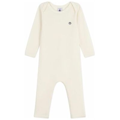 A0E9U Petit Bateau Body z długimi nogawkami z wełny i bawełny A0E9U Petit Bateau Body z długimi nogawkami z wełny i bawełny