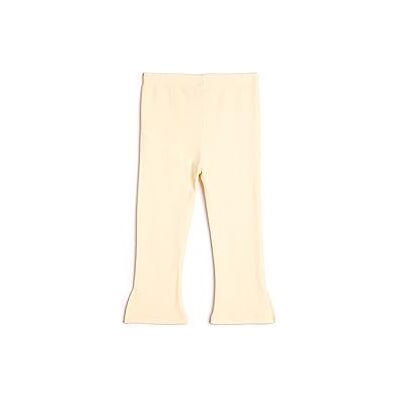 4WMG40037AK Koton Babygirl Flare Basic Legginsy prążkowane Elastyczny pasek w talii Bawełna, 050 (beżowy), 3-4 Lat 4WMG40037AK Koton Babygirl Flare Basic Legginsy prążkowane Elastyczny pasek w talii Bawełna, 050 (beżowy), 3-4 Lat