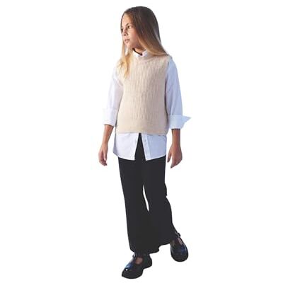 A6029A8 DeFacto Girl's Tricot legginsy, czarny, 5-6 Lat A6029A8 DeFacto Girl's Tricot legginsy, czarny, 5-6 Lat