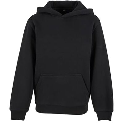 BY315 Build Your Brand Dziecięca bluza z kapturem, uniseks, 70% bawełna, 30% elastan, czarna, 164-158, czarny, 158-164 BY315 Build Your Brand Dziecięca bluza z kapturem, uniseks, 70% bawełna, 30% elastan, czarna, 164-158, czarny, 158-164