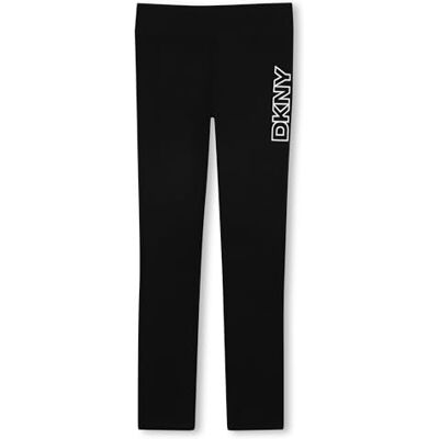 D62365 DKNY Legginsy dziewczęce , Czarny, 12 Lat D62365 DKNY Legginsy dziewczęce , Czarny, 12 Lat