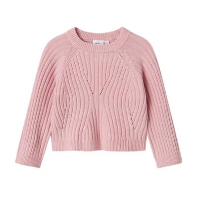 13244691-4786348 NAME IT Dziewczęca Nmfrikine Ls Short Knit Pullover P, Cradle Pink, 116 13244691-4786348 NAME IT Dziewczęca Nmfrikine Ls Short Knit Pullover P, Cradle Pink, 116