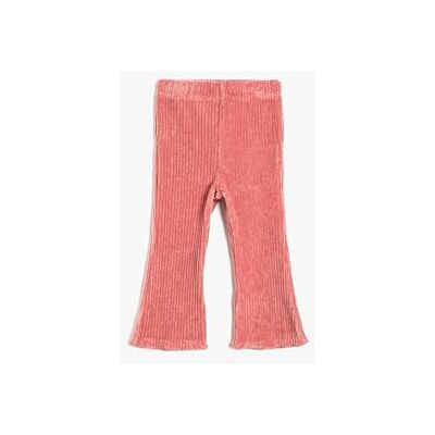 4WMG40039AK Koton Baybgirls Basic Velvet Flare Leg Elastic Waistband Legginsy, różowy (274), 6-9 Miesi?ce 4WMG40039AK Koton Baybgirls Basic Velvet Flare Leg Elastic Waistband Legginsy, różowy (274), 6-9 Miesi?ce