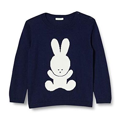 18AEC1K5N United Colors of Benetton Sweter chłopięcy Maglia G/C M/L, Peacoat 252., 56 18AEC1K5N United Colors of Benetton Sweter chłopięcy Maglia G/C M/L, Peacoat 252., 56