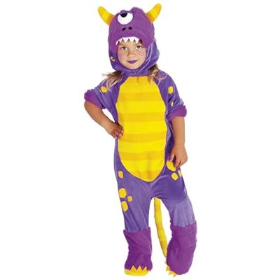Rubie's Rubies Monstercin Kostium dla dzieci, rozmiar dziecka 1 do 2 lat, kombinezon z rzepem i ogonem, wyłupiaste oczy na Halloween, karnawał, Boże Narodzenie i urodziny Rubie's Rubies Monstercin Kostium dla dzieci, rozmiar dziecka 1 do 2 lat, kombinezon z rzepem i ogonem, wyłupiaste oczy na Halloween, karnawał, Boże Narodzenie i urodziny