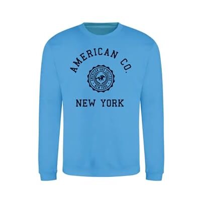 ACSCRW4 INDIGO 16ANS AMERICAN COLLEGE USA Bluza Sweter z nadrukiem Ciepłe ubrania Unisex Dzieci Chłopcy i Dziewczęta Casual Model ACSCRW4 Indygo 16 lat, Indygo, 16 lat ACSCRW4 INDIGO 16ANS AMERICAN COLLEGE USA Bluza Sweter z nadrukiem Ciepłe ubrania Unisex Dzieci Chłopcy i Dziewczęta Casual Model ACSCRW4 Indygo 16 lat, Indygo, 16 lat
