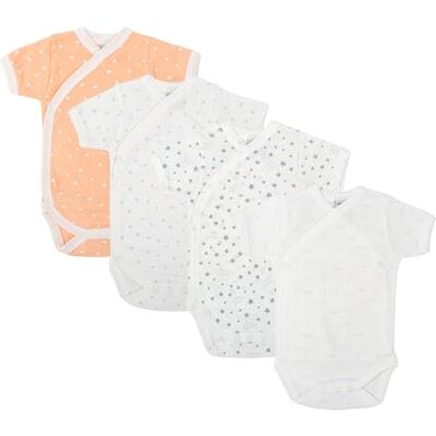 2201 BABIDU Body niemowlęce z krótkim rękawem, 100% miękka, oddychająca bawełna, unisex, odzież dla niemowląt, chłopców i dziewczynek, body dla noworodków, idealne do skóry wrażliwej i na co dzień 2201 BABIDU Body niemowlęce z krótkim rękawem, 100% miękka, oddychająca bawełna, unisex, odzież dla niemowląt, chłopców i dziewczynek, body dla noworodków, idealne do skóry wrażliwej i na co dzień