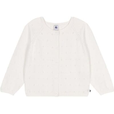 A0CJN01 Petit Bateau Sweter dziewczęcy, biały, 4 lat A0CJN01 Petit Bateau Sweter dziewczęcy, biały, 4 lat