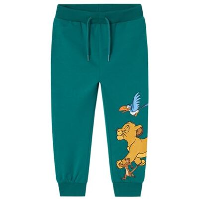 13231988_AntiqueGreen NAME IT Nmmjais Lionking SWE Pants Unb Wdi spodnie do biegania dla chłopców, zielony (Antique Green), 92 13231988_AntiqueGreen NAME IT Nmmjais Lionking SWE Pants Unb Wdi spodnie do biegania dla chłopców, zielony (Antique Green), 92