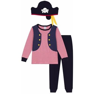 A0DW2 Petit Bateau Piżama dziecięca z bawełny pirackiej, Wieczor/Multico, 12 lat A0DW2 Petit Bateau Piżama dziecięca z bawełny pirackiej, Wieczor/Multico, 12 lat