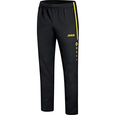 6519 JAKO Striker 2.0 dziecięce spodnie prezentacyjne do spędzania czasu wolnego i do biegania, długie, czarne/neonowe żółte, 140 6519 JAKO Striker 2.0 dziecięce spodnie prezentacyjne do spędzania czasu wolnego i do biegania, długie, czarne/neonowe żółte, 140