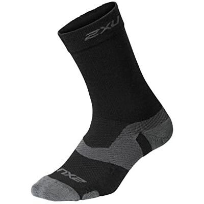 UA5054e 2XU unisex Vectr merynosowa lekka poduszka skarpetki (1 szt.) Black/Titanium M UA5054e 2XU unisex Vectr merynosowa lekka poduszka skarpetki (1 szt.) Black/Titanium M