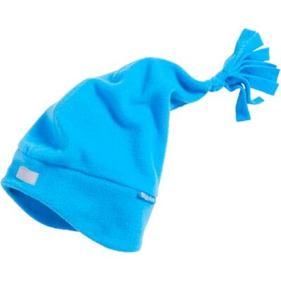 422051 Playshoes Unisex dziecięca czapka polarowa czapka zimowa, Czapka z koronką, niebieski, 49 422051 Playshoes Unisex dziecięca czapka polarowa czapka zimowa, Czapka z koronką, niebieski, 49