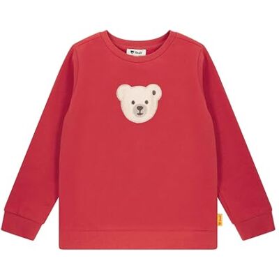 L002521262 Steiff Bluza z długim rękawem dla dzieci, sweter z długim rękawem, sweter z długim rękawem, dla niemowląt, idealna koszulka basic, wygodna i miękka, można prać w pralce, żywa czerwień, 92 L002521262 Steiff Bluza z długim rękawem dla dzieci, sweter z długim rękawem, sweter z długim rękawem, dla niemowląt, idealna koszulka basic, wygodna i miękka, można prać w pralce, żywa czerwień, 92