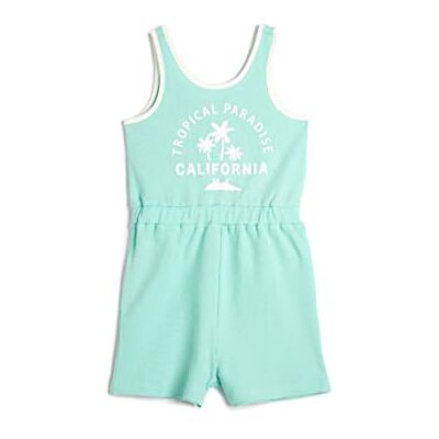 3SKG80076AK Koton Girls's Overalls Mini Size Thick Strappy Elastic Waistband Printed Detail Cotton Dress, Turquoise (681), 9-10 Lat 3SKG80076AK Koton Girls's Overalls Mini Size Thick Strappy Elastic Waistband Printed Detail Cotton Dress, Turquoise (681), 9-10 Lat