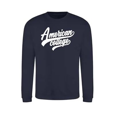 ACSCRW1 NAVY 14ANS AMERICAN COLLEGE USA Bluza Sweter z nadrukiem Ciepłe ubrania Unisex Dzieci Chłopcy i Dziewczęta Casual Model ACSCRW1 Granatowy 14 LAT, Niebieski, 14 lat ACSCRW1 NAVY 14ANS AMERICAN COLLEGE USA Bluza Sweter z nadrukiem Ciepłe ubrania Unisex Dzieci Chłopcy i Dziewczęta Casual Model ACSCRW1 Granatowy 14 LAT, Niebieski, 14 lat