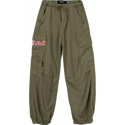 SG9424.050.85240 Replay Spodnie dziewczęce, 739 Military Green, 14 lat SG9424.050.85240 Replay Spodnie dziewczęce, 739 Military Green, 14 lat