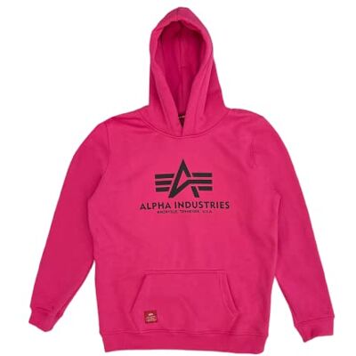 196701 ALPHA INDUSTRIES Dziecięca bluza Basic Hoody Kids/Teens Hoode, 651-magenta, 651-magenta, 152 196701 ALPHA INDUSTRIES Dziecięca bluza Basic Hoody Kids/Teens Hoode, 651-magenta, 651-magenta, 152