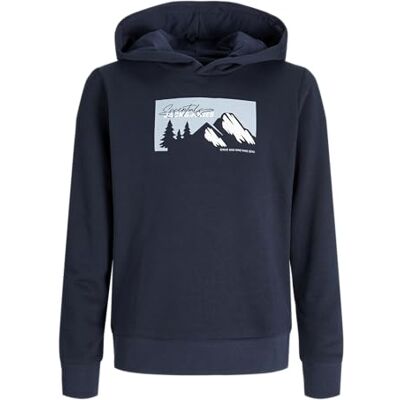 12286350-4869701 JACK & JONES Jjsun Sweat Hood Mni chłopięca bluza z kapturem, sky captain, 104 12286350-4869701 JACK & JONES Jjsun Sweat Hood Mni chłopięca bluza z kapturem, sky captain, 104