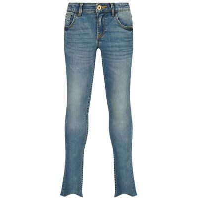 SS24KGD42010 Vingino Girls Jeans Amia Cropped in Color Mid Blue Wash Size 13, Mid Blue Wash, 13 Lata SS24KGD42010 Vingino Girls Jeans Amia Cropped in Color Mid Blue Wash Size 13, Mid Blue Wash, 13 Lata