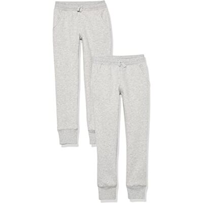 AE1904248-AEKW128-3T Amazon Essentials Spodnie dresowe dla małych dziewczynek, 2 sztuki, jasnoszary wrzos, 3T AE1904248-AEKW128-3T Amazon Essentials Spodnie dresowe dla małych dziewczynek, 2 sztuki, jasnoszary wrzos, 3T