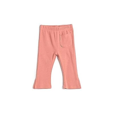 4WMG40037AK Koton Babygirl Flare Basic Legginsy prążkowane Elastyczny pasek w talii Bawełna, 274 (różowy), 2-3 Lat 4WMG40037AK Koton Babygirl Flare Basic Legginsy prążkowane Elastyczny pasek w talii Bawełna, 274 (różowy), 2-3 Lat