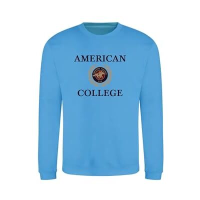 ACSCRW7 INDIGO 10ANS AMERICAN COLLEGE USA Bluza Sweter z nadrukiem Ciepłe ubrania Unisex Dzieci Chłopcy i Dziewczęta Casual Model ACSCRW7 Indygo 10 Lat, Indygo, 10 lat ACSCRW7 INDIGO 10ANS AMERICAN COLLEGE USA Bluza Sweter z nadrukiem Ciepłe ubrania Unisex Dzieci Chłopcy i Dziewczęta Casual Model ACSCRW7 Indygo 10 Lat, Indygo, 10 lat