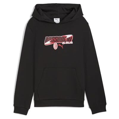 782603 A.C. Milan Bluza z kapturem dla dzieci FtblCulture, bluza z logo Puma, oficjalny produkt, dla dzieci 782603 A.C. Milan Bluza z kapturem dla dzieci FtblCulture, bluza z logo Puma, oficjalny produkt, dla dzieci
