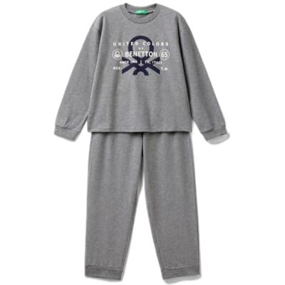 3DKE0P073 United Colors of Benetton Zestaw piżamy dla dzieci, Grigio, 120 3DKE0P073 United Colors of Benetton Zestaw piżamy dla dzieci, Grigio, 120