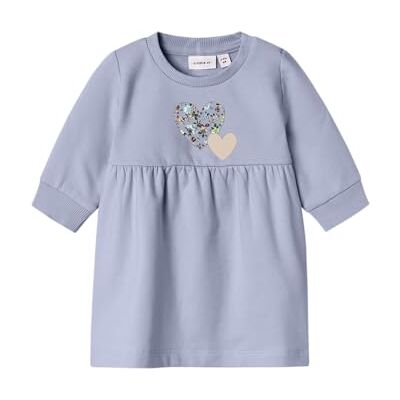 13236142-4666489 NAME IT Sukienka dresowa dla dziewczynek Nbfsinda Ls Sweat Dress Bru, niebieski, 80 cm 13236142-4666489 NAME IT Sukienka dresowa dla dziewczynek Nbfsinda Ls Sweat Dress Bru, niebieski, 80 cm