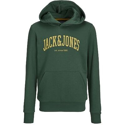 12237401 JACK&JONES JUNIOR Jjejosh Sweat Hood Sn Jnr, ciemnozielony, 116 12237401 JACK&JONES JUNIOR Jjejosh Sweat Hood Sn Jnr, ciemnozielony, 116