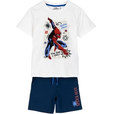 2900002640 CERDÁ LIFE'S LITTLE MOMENTS Wygodna i przyjemna – piżama Spiderman idealna do wypoczynku i zabawy (2 sztuki) unisex dla dzieci, biała, 40 2900002640 CERDÁ LIFE'S LITTLE MOMENTS Wygodna i przyjemna – piżama Spiderman idealna do wypoczynku i zabawy (2 sztuki) unisex dla dzieci, biała, 40