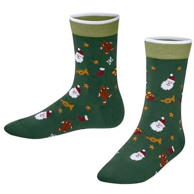 10303 FALKE Unisex dziecięce skarpety Merry Christmas K So bawełna wzorzyste 1 para, zielone morskie 7297, 27-30, Zielony morski 7297, 27-30 10303 FALKE Unisex dziecięce skarpety Merry Christmas K So bawełna wzorzyste 1 para, zielone morskie 7297, 27-30, Zielony morski 7297, 27-30