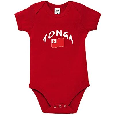 Body bébé Supportershop Tonga Koszulka dziecięca, Czerwona, 6 miesi?cy Body bébé Supportershop Tonga Koszulka dziecięca, Czerwona, 6 miesi?cy