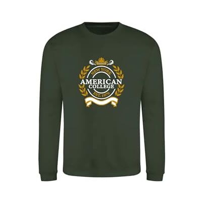 ACSCRW5 DARK GREEN 16ANS AMERICAN COLLEGE USA Bluza Sweter z nadrukiem Ciepłe ubrania Unisex Dzieci Chłopcy i Dziewczęta Casual Model ACSCRW5 Ciemny Zielony 16 Lat, zielony, 16 lat ACSCRW5 DARK GREEN 16ANS AMERICAN COLLEGE USA Bluza Sweter z nadrukiem Ciepłe ubrania Unisex Dzieci Chłopcy i Dziewczęta Casual Model ACSCRW5 Ciemny Zielony 16 Lat, zielony, 16 lat