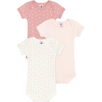 A0CXB00 Petit Bateau Body z krótkim rękawem (zestaw 3 sztuk) dla dziewczynki, Wariant 1, 3 miesi?cy A0CXB00 Petit Bateau Body z krótkim rękawem (zestaw 3 sztuk) dla dziewczynki, Wariant 1, 3 miesi?cy
