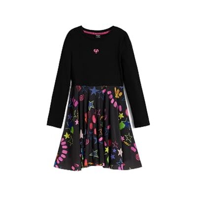 25SGVK13 Desigual Sukienka dziewczęca Vest_Lisa, Czarny (Black), 6 lat 25SGVK13 Desigual Sukienka dziewczęca Vest_Lisa, Czarny (Black), 6 lat