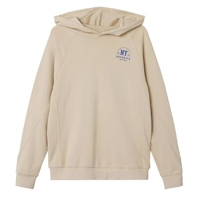 13231089 NAME IT Boy Hoodie Loose Fit, Irish Cream, 116 13231089 NAME IT Boy Hoodie Loose Fit, Irish Cream, 116