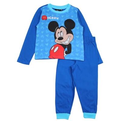 MIC24-2861 S1-6A Disney Mickey chłopięca bawełniana piżama, wygodna i stylowa na zimowe noce, wzór Mickey, granatowy, 6 lat MIC24-2861 S1-6A Disney Mickey chłopięca bawełniana piżama, wygodna i stylowa na zimowe noce, wzór Mickey, granatowy, 6 lat