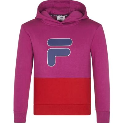 FAK0101 FILA Bielefeld bluza z kapturem dla dzieci, uniseks, Dziki Aster True Red, 86-92 FAK0101 FILA Bielefeld bluza z kapturem dla dzieci, uniseks, Dziki Aster True Red, 86-92
