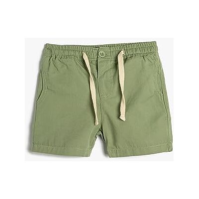 3SMB40045TW Koton Babyboys Bawełniane spodenki ze sznurkiem, Sage (983), 9-12 Miesi?cy 3SMB40045TW Koton Babyboys Bawełniane spodenki ze sznurkiem, Sage (983), 9-12 Miesi?cy