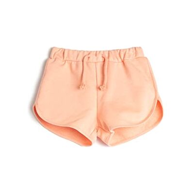 3SKG40058AK Koton Dziewczęce szorty Basic Drawstring Pockets Cotton, różowy (280), 6�7 lat 3SKG40058AK Koton Dziewczęce szorty Basic Drawstring Pockets Cotton, różowy (280), 6�7 lat